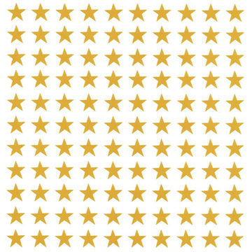Gold Stars Decal 31cm x 23cm - Warm Glass