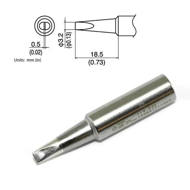 Hakko FX601 Replacement Soldering Tips - Warm Glass