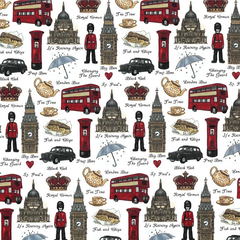London Decal 22 x 22cm - Warm Glass