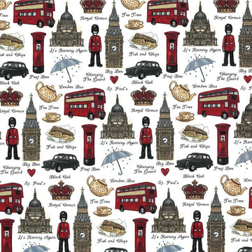 London Decal 22 x 22cm - Warm Glass