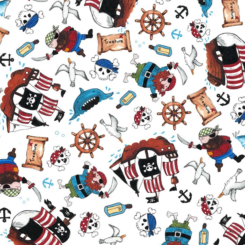 Pirates Decal 22 x 22cm - Warm Glass
