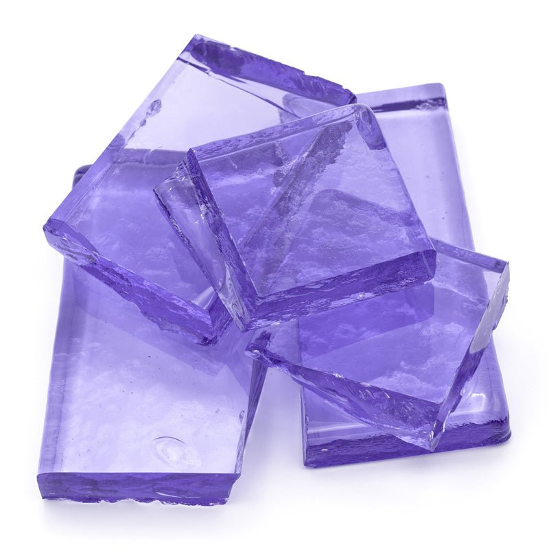 Purple Blue Tint Bullseye Billet 1948 - Warm Glass