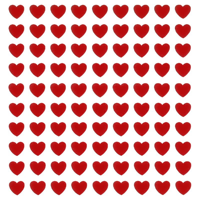 Red Hearts Decal 33cm x 23cm - Warm Glass