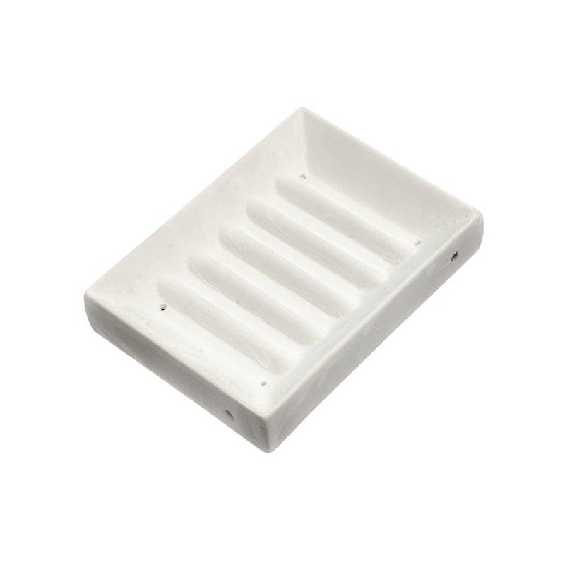 Ribbed Soap Dish Mould (14cm x 10cm) - Warm Glass