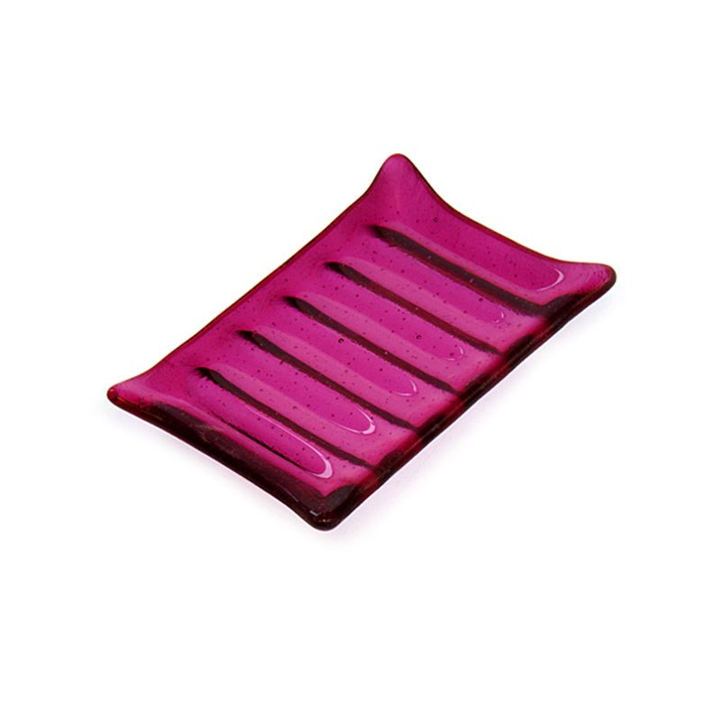 Ribbed Soap Dish Mould (14cm x 10cm) - Warm Glass