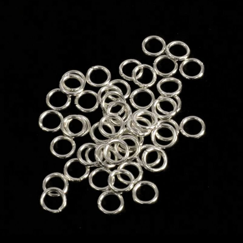 Silver Plated Jump Rings x 50 – Warm Glass