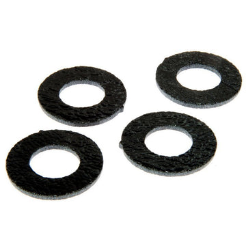 Small Black Opal Donuts x 4 - Warm Glass