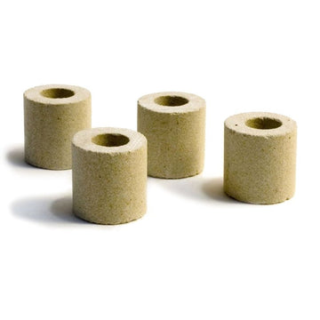 Small Circular Shelf Props x 4 - Warm Glass