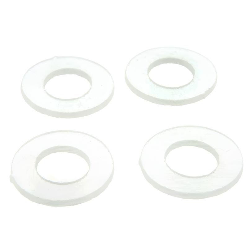 Small Clear Transparent Donuts x 4 - Warm Glass