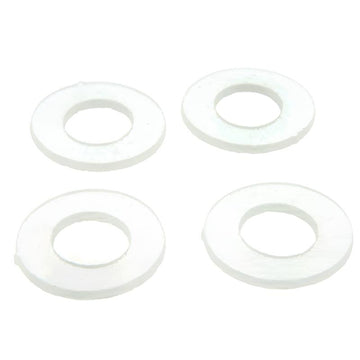 Small Clear Transparent Donuts x 4 - Warm Glass