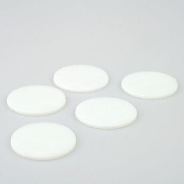 Small White Opal Glass Circle Packs (0113) - Warm Glass