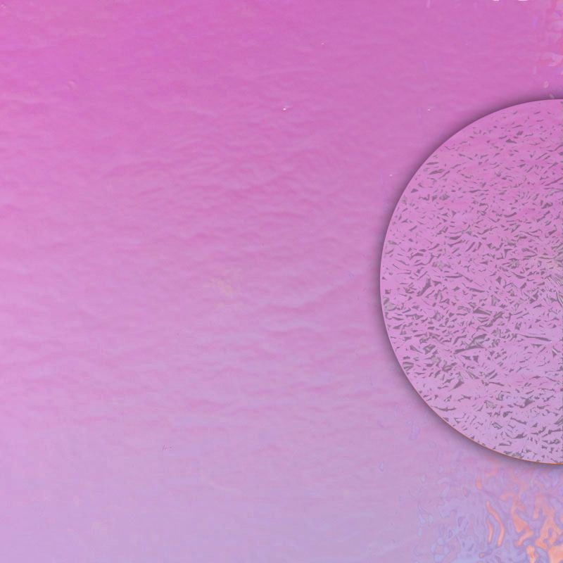 Speciality Dichroic: Crinklized Green/Pink on Black - Warm Glass
