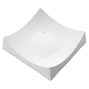 Square Slumper with Flat Base Mould 8295 (17.3cm x 17cm x 4.1cm) - Warm Glass