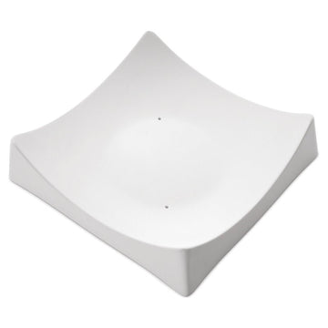 Square Slumper with Flat Base Mould 8295 (17.3cm x 17cm x 4.1cm) - Warm Glass