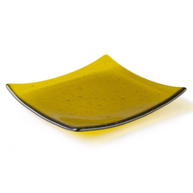 Square Slumper with Flat Base Mould 8295 (17.3cm x 17cm x 4.1cm) - Warm Glass