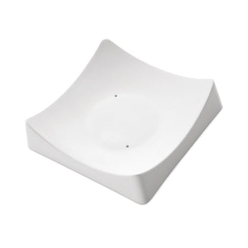 Square Slumper with Flat Base Mould 8297 (13.3cm x 13.6cm x 3.3cm) - Warm Glass