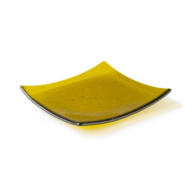Square Slumper with Flat Base Mould 8297 (13.3cm x 13.6cm x 3.3cm) - Warm Glass