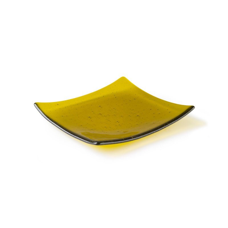 Square Slumper with Flat Base Mould 8298 (8.3cm x 8cm x 1cm) - Warm Glass