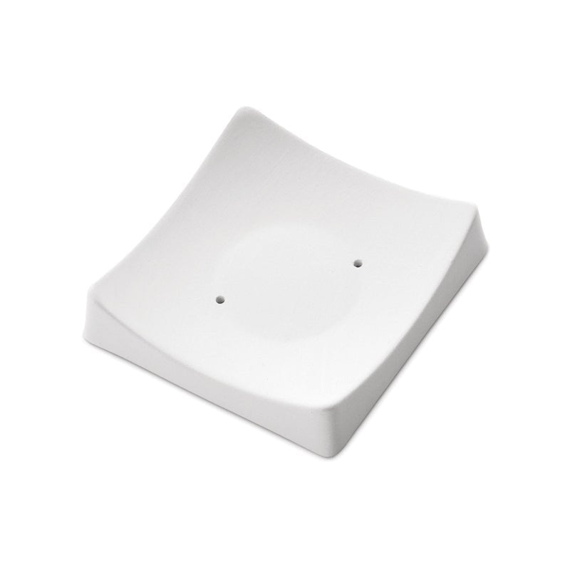 Square Slumper with Flat Base Mould 8298 (8.3cm x 8cm x 1cm) - Warm Glass