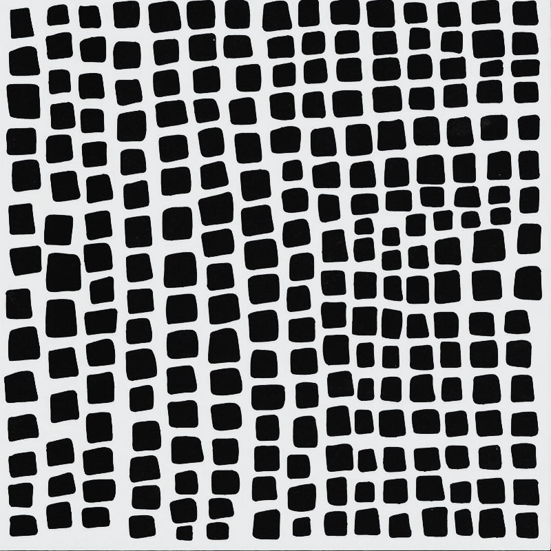 Squares Stones Stencil 15cm x 15cm - Warm Glass