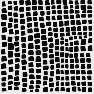 Squares Stones Stencil 15cm x 15cm - Warm Glass