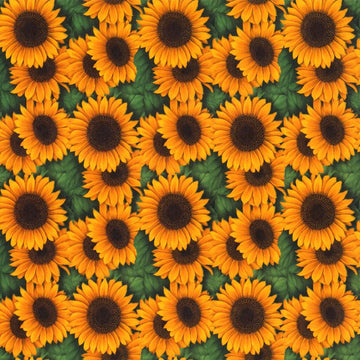Sunflower Decal 22 x 22cm - Warm Glass