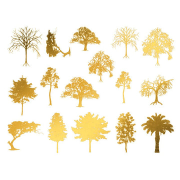 Tree Decal 13.3cm x 10cm - Warm Glass